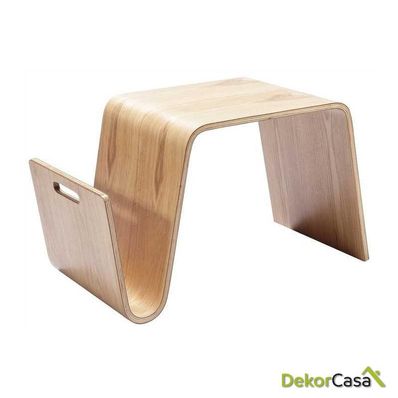mesa nerea baja madera curvada fresno