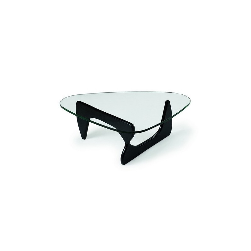 mesa nog baja lacada negro tapa de cristal 15 mm 125x90 cms
