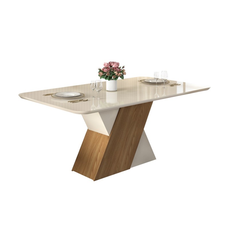 mesa ruth madera cristal roble blanco roto 170x90 cms 2
