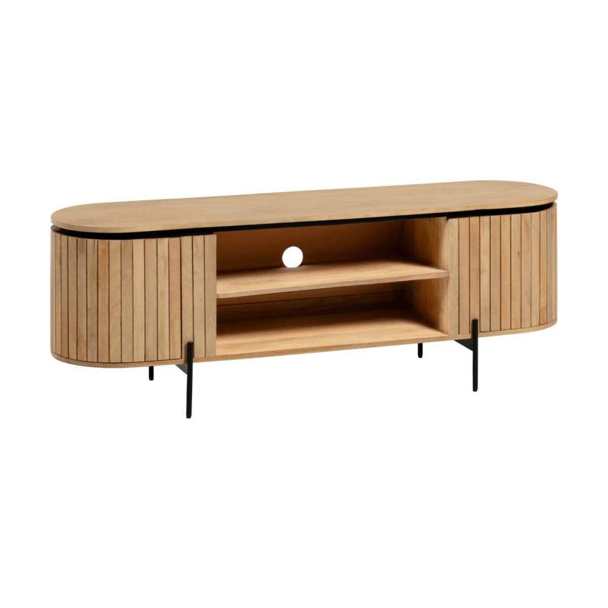 Mueble TV Licia de madera maciza de mango 160 x 56 cm