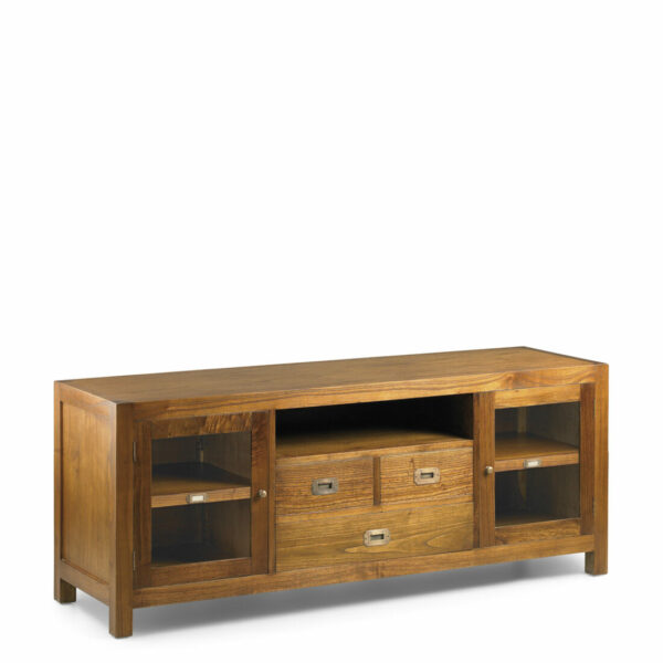 Mueble Tv Star 3 Cajones 2 Puertas 1 Hueco