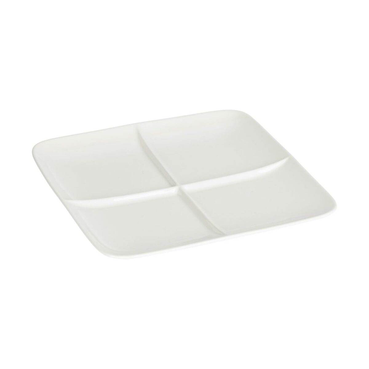 Plato plano Nalea de porcelana blanco