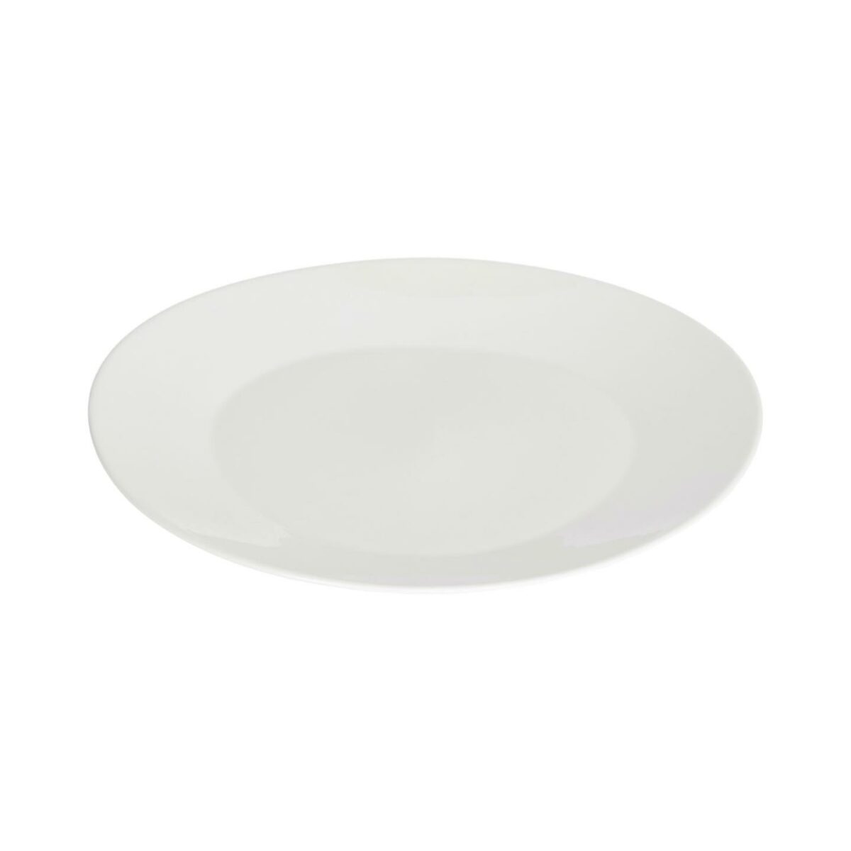 Plato plano ovalado Pierina porcelana blanco