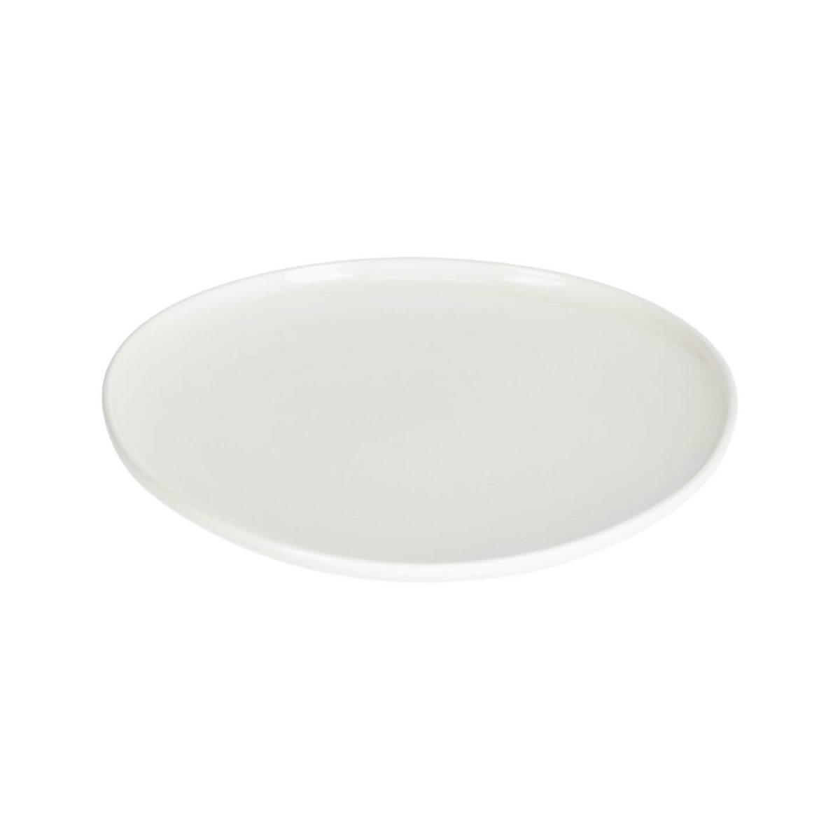 Plato plano Pahi redondo porcelana blanco