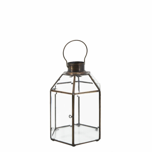 Portavelas Bisel Hexagonal Pequeño