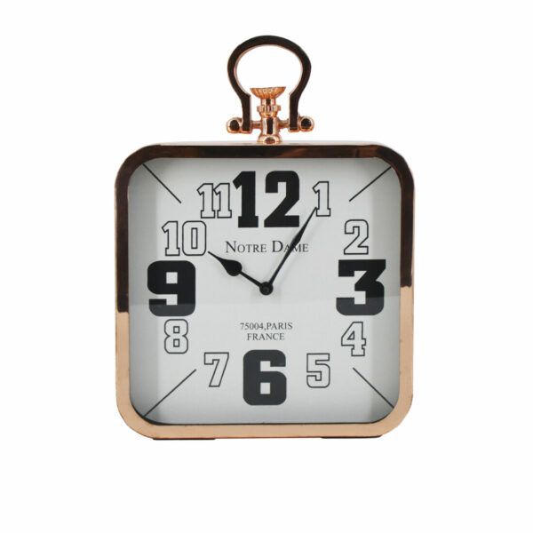 Reloj Pared Atenas Cuadrado Cobre