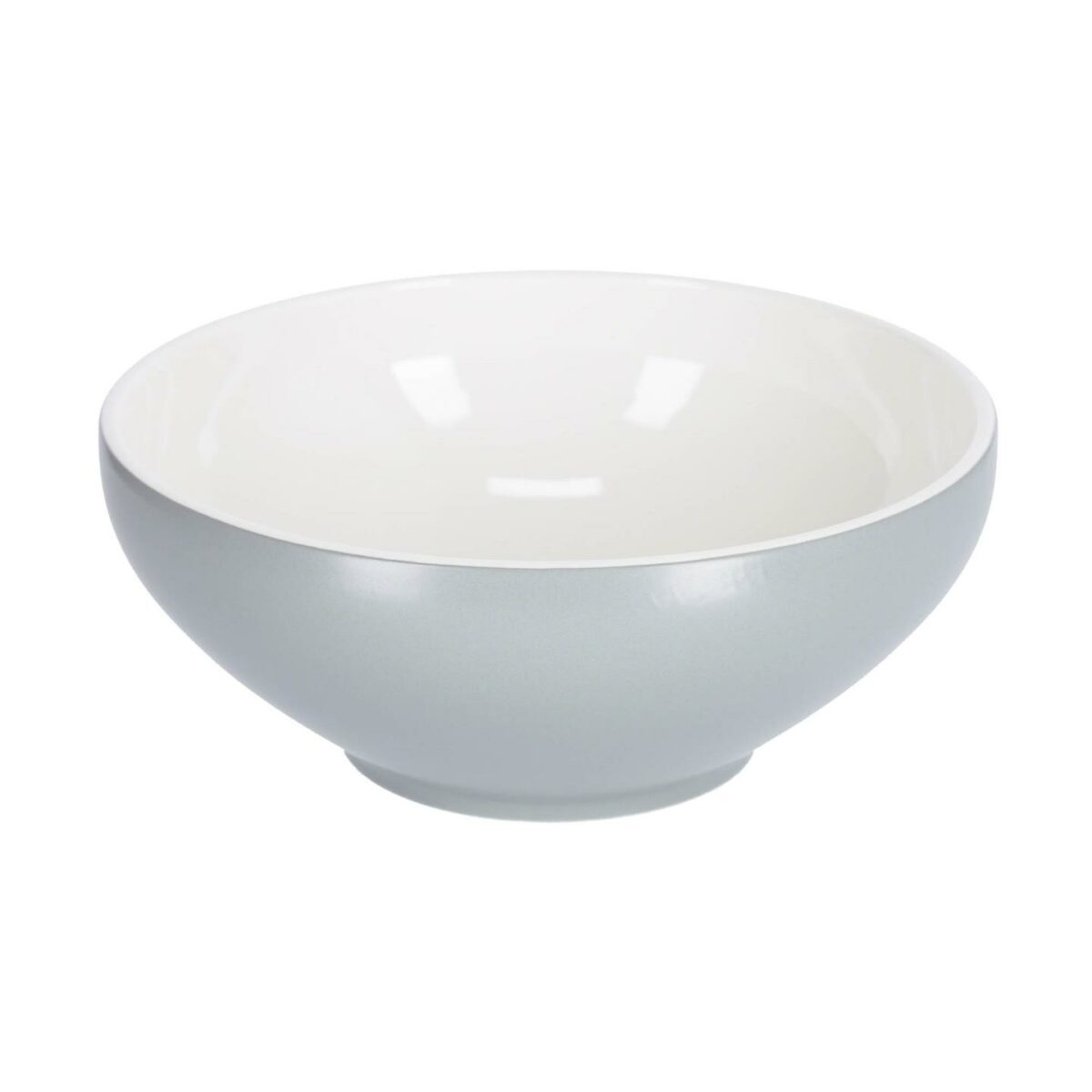 SADASHI Bol Sadashi grande de porcelana blanco y gris