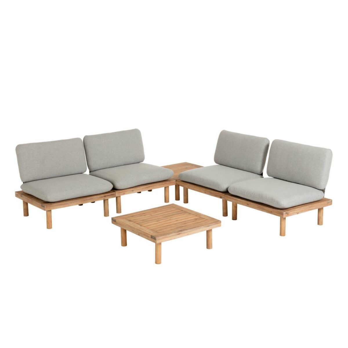 Set Viridis de 4 sillones y 2 mesas FSC 100%