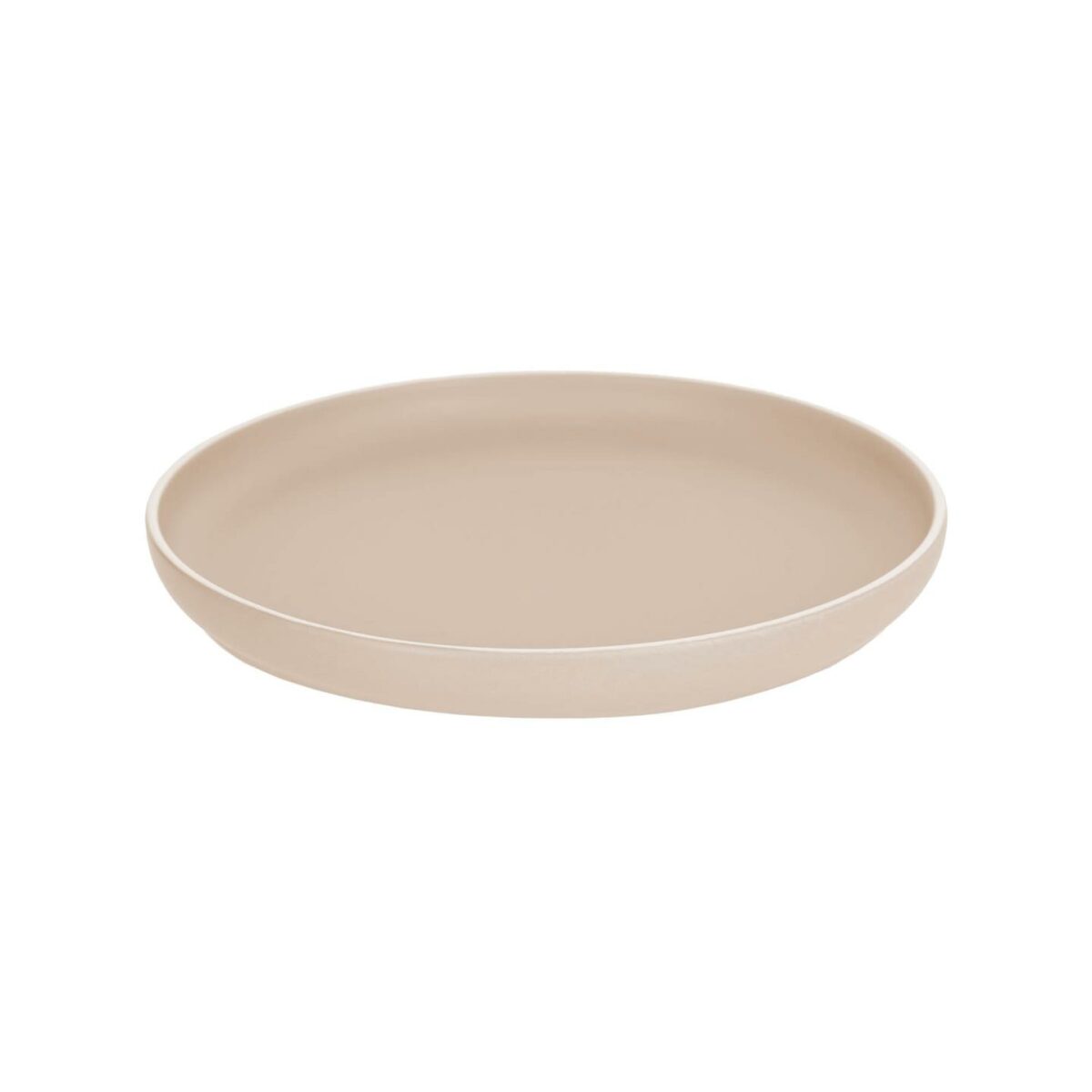 SHUN Plato plano Shun de porcelana beige