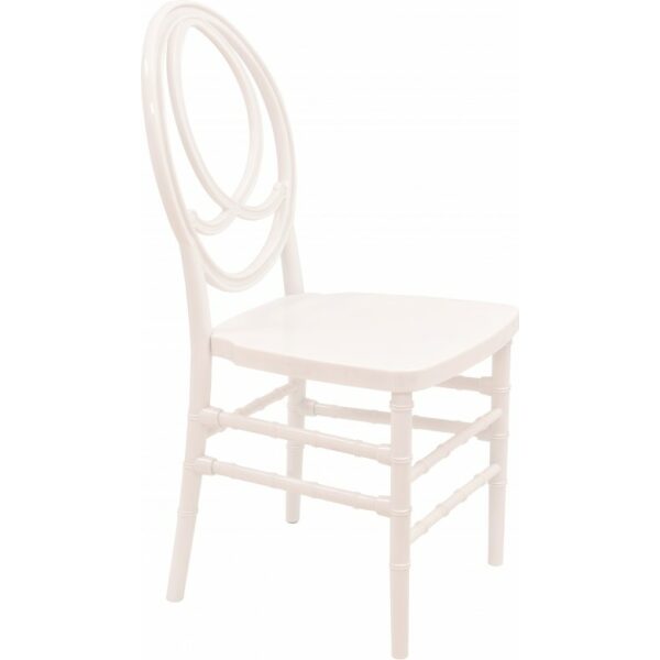 silla fenix policarbonato blanco cojin