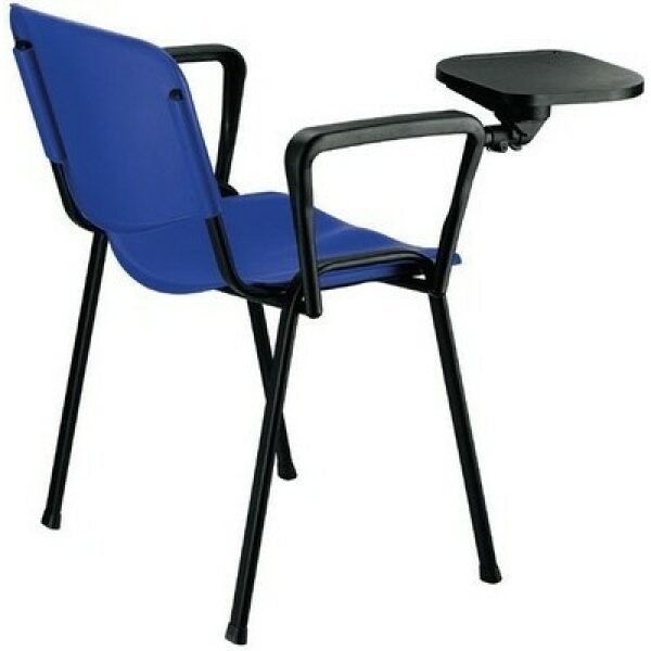 silla niza brazos y pala chasis negro asiento y respaldo plastico 3 colores a elegir