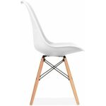 Silla torre new madera blanca cojin blanco 1