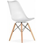 Silla torre new madera blanca cojin blanco 2