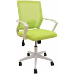 Sillon de oficina clent blanco malla y tejido verde