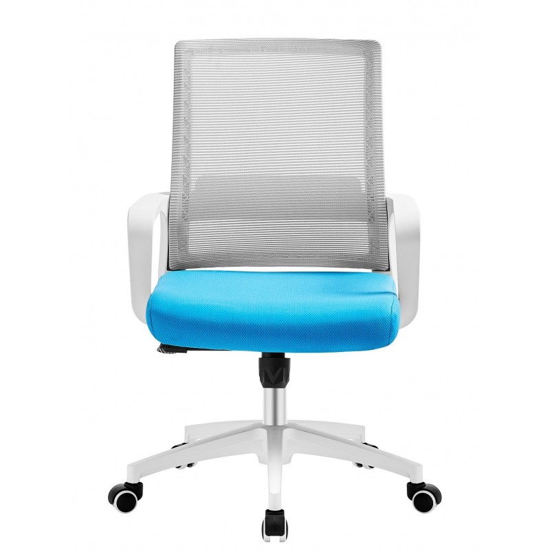 sillon de oficina clifford blanco malla gris tejido azul claro 1