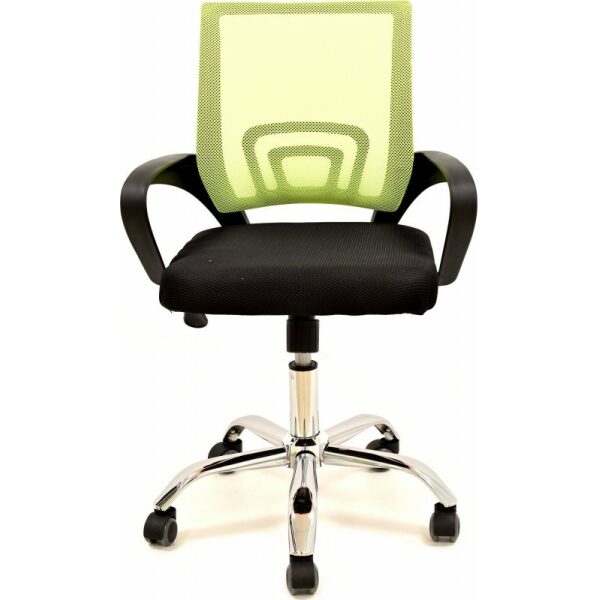 Sillon de oficina fiss new negro gas basculante malla verde tejido negro 1