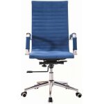 Sillon de oficina kiev alto gas basculante profundo tejido azul 19 2