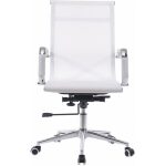 Sillon de oficina odesa giratorio gas basculante profundo malla blanca 1