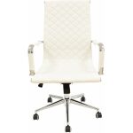 Sillon de oficina zagreb alto gas basculante similpiel blanca 1