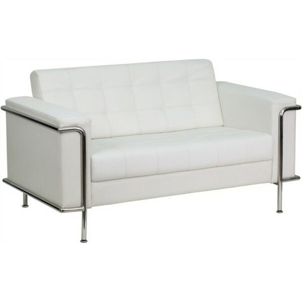 sofa aedea 2 plazas similpiel blanca