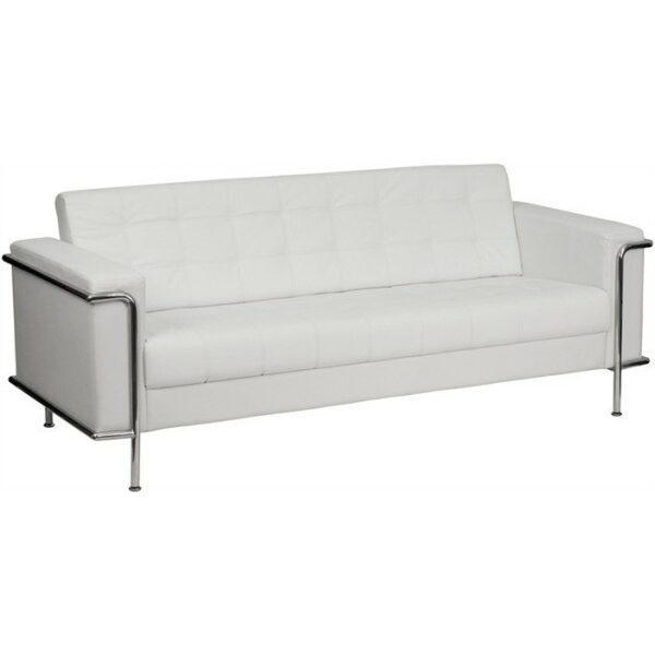 sofa aedea 3 plazas similpiel blanca