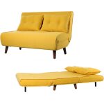 sofa cama vilna 2 plazas tejido liner amarillo 1