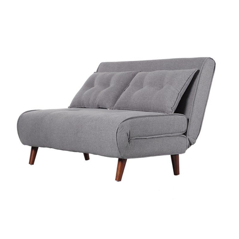 sofa cama vilna 2 plazas tejido liner gris oscuro