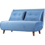 Sofa cama vilna 2 plazas tejido velvet azul