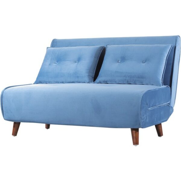 sofa cama vilna 2 plazas tejido velvet azul