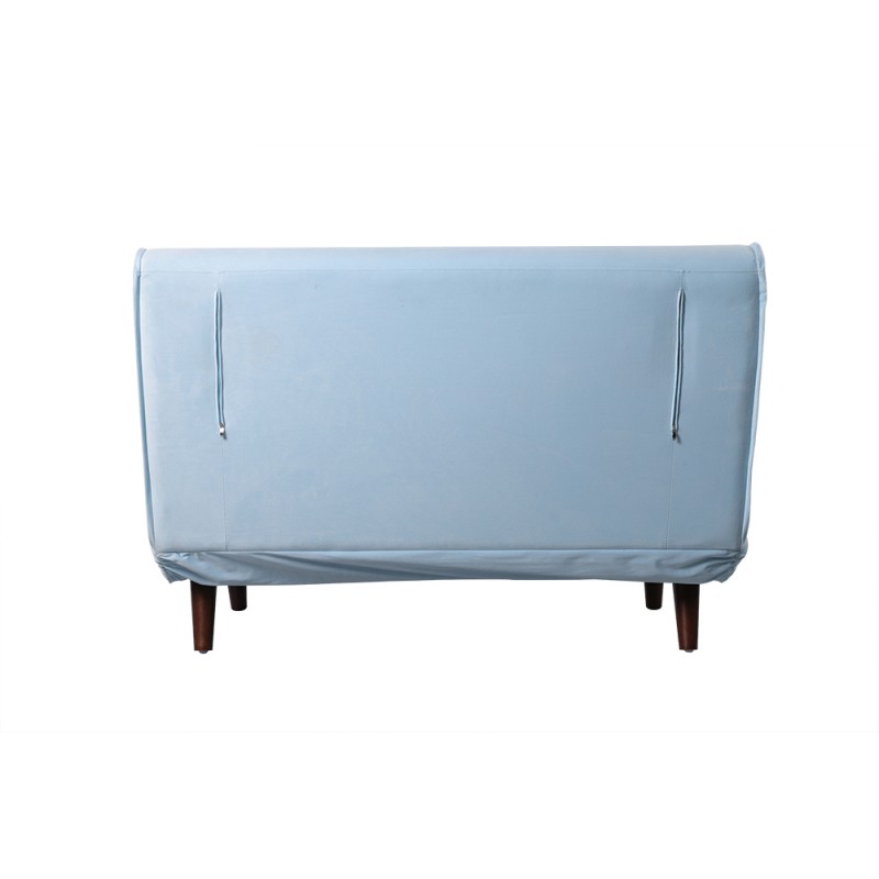 sofa cama vilna 2 plazas tejido velvet azul claro 2