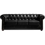 sofa chester craiova 3 plazas similpiel negra 1
