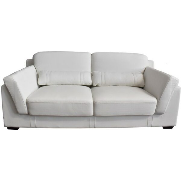 sofa dreux 3 plazas similpiel blanca