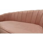 Sofa rosmari 2 plazas tapizado velvet rosa 2