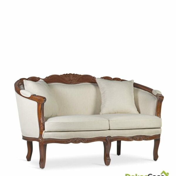 Sofá Vintage Louis Honey 2 Plazas Con Cojín
