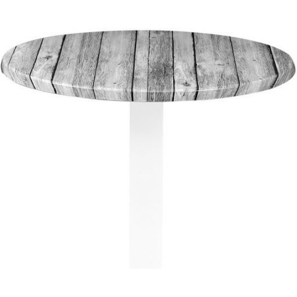 Tablero de mesa werzalit alemania antique white 202 60 cms de diametro