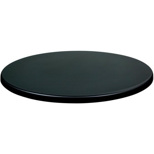 tablero de mesa werzalit sm negro 55 70 cms de diametro