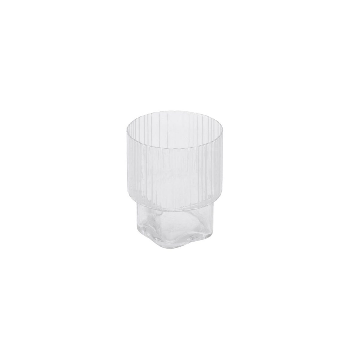 Vaso Sheli de cristal transparente