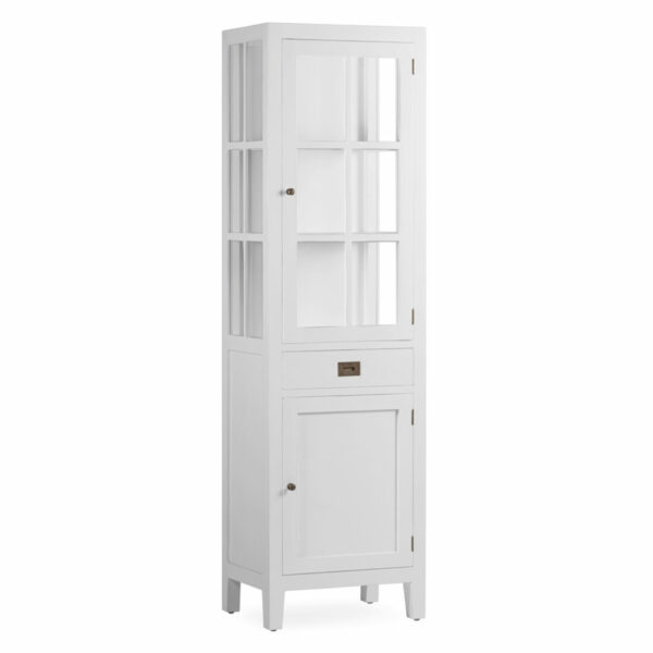 Vitrina Estrecha Everest 1 Cajón 2 Puertas