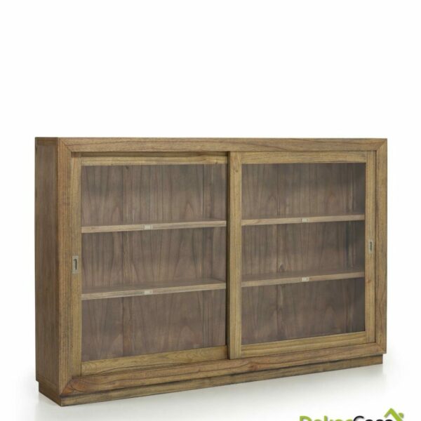 Vitrina Merapi 2 Puertas Correderas 2 Estantes