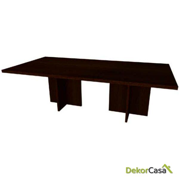 mesa rectangular serie loma con base aspa rectangular