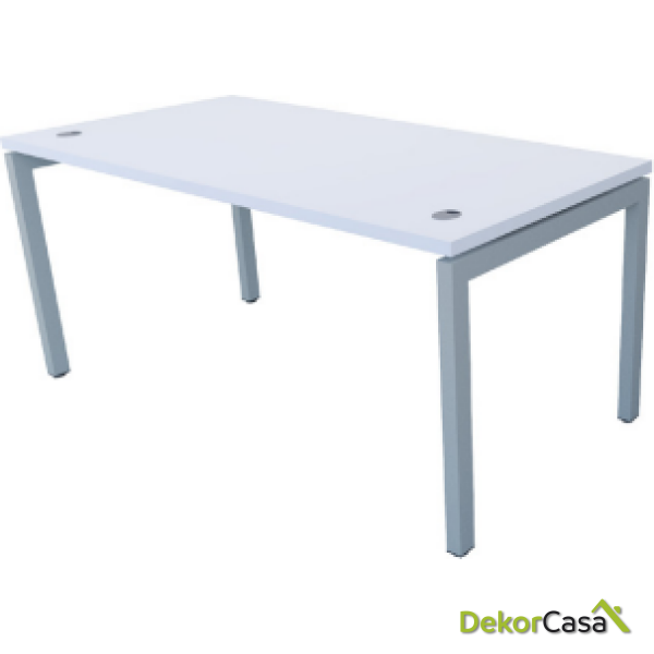 mesa recta euro 5000 patas de mesa color gris blanco