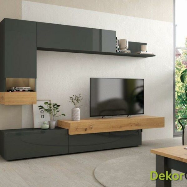 MUEBLE TV BLANCO O GRAFITO