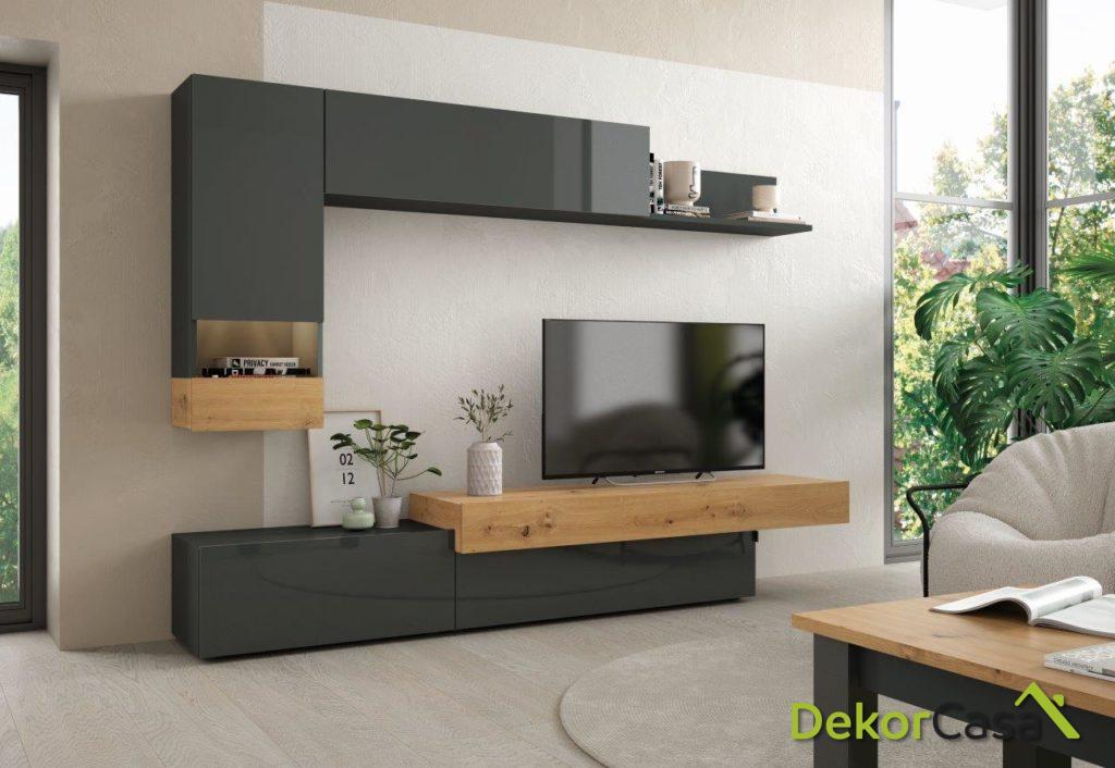 MUEBLE TV BLANCO O GRAFITO