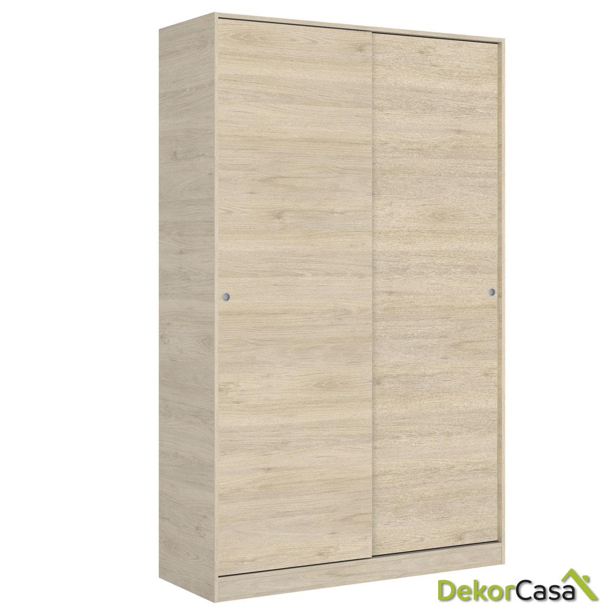 armario madera 2 puertas corredera 120 cm 6