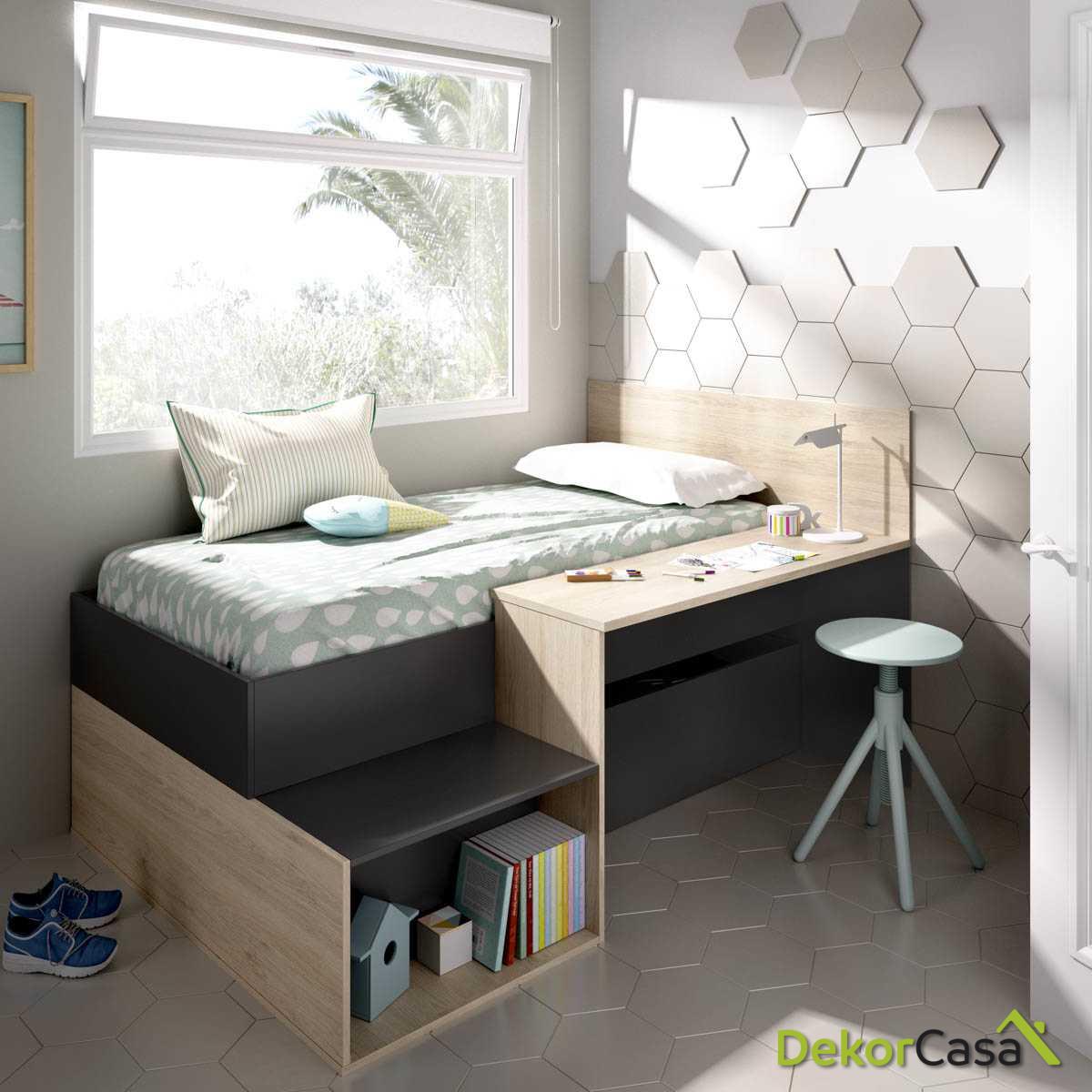 cama nordica con escritorio 1