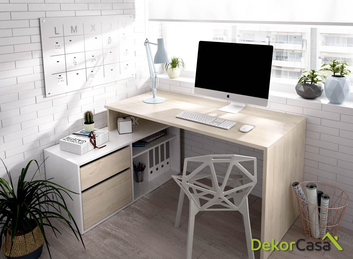 mesa oficina blanco natural 2