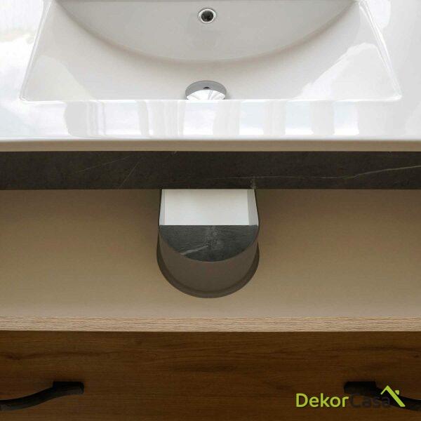 Mueble lavabo oscuro