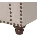 sofa beige grisaceo tejido madera salon 1