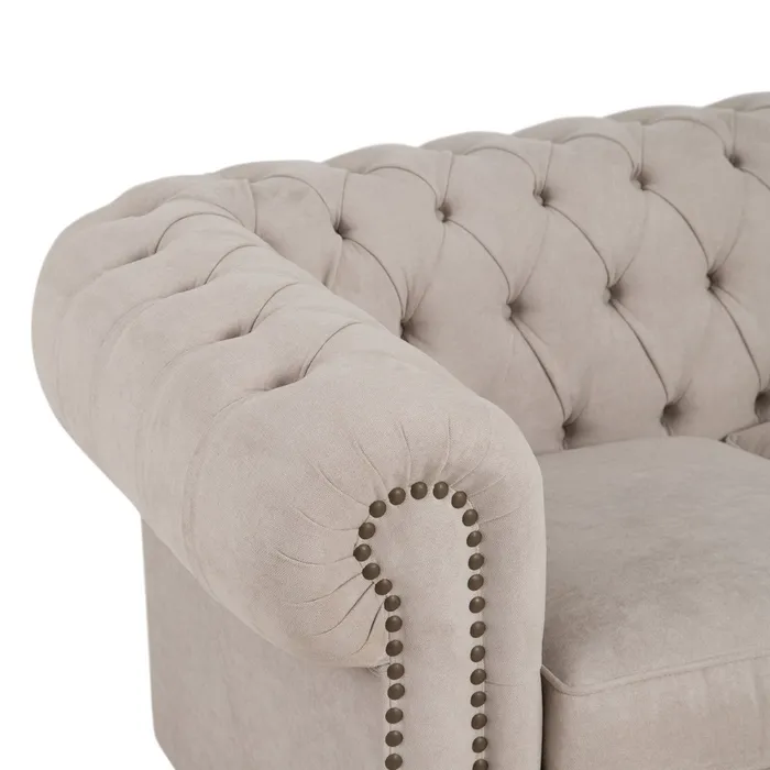 sofa beige grisaceo tejido madera salon 4