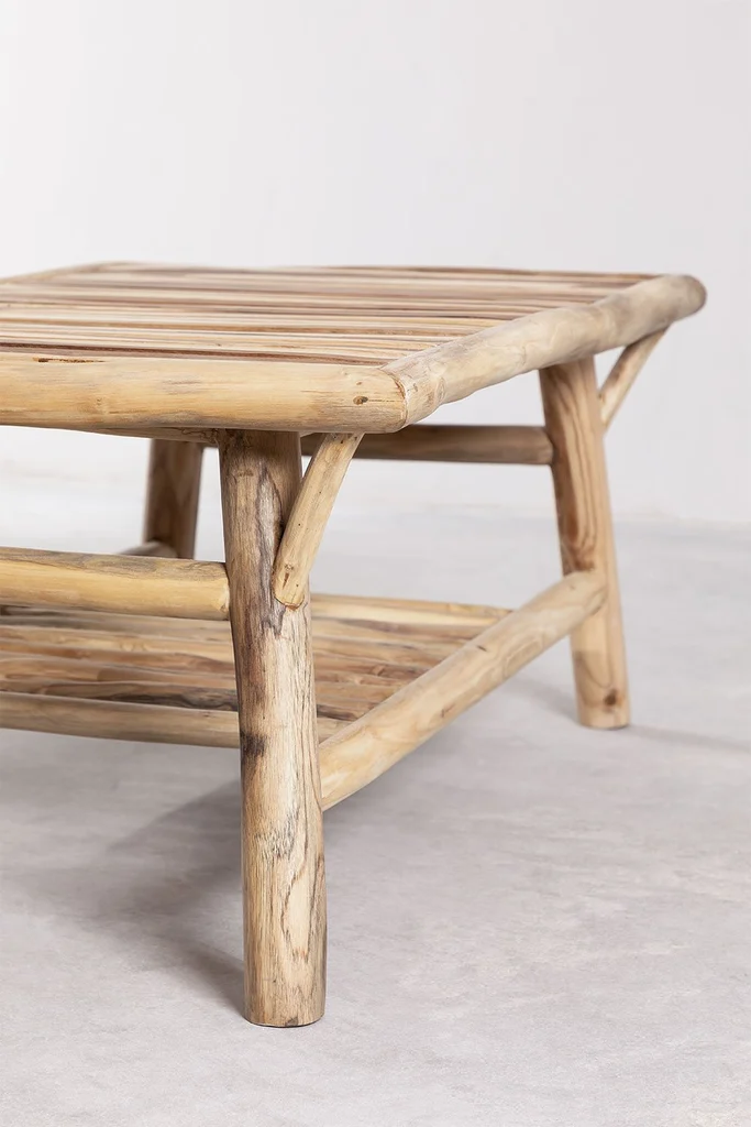 mesa de centro para jardin en madera de teca narel 1